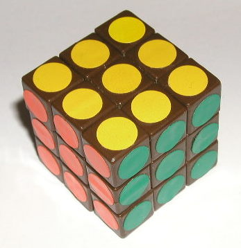 ROUND STICKER MINI CUBE 6