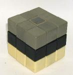 GRAY-BLACK-WHITE CUBE