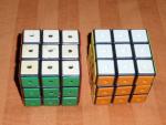 Prototype of the Rubik's Game Cube (left)