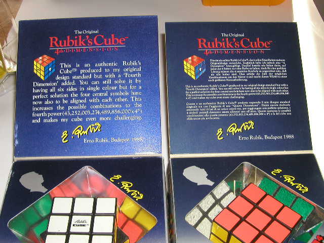 RUBIK'S 4th DIMENSION - inside of the German and the US version